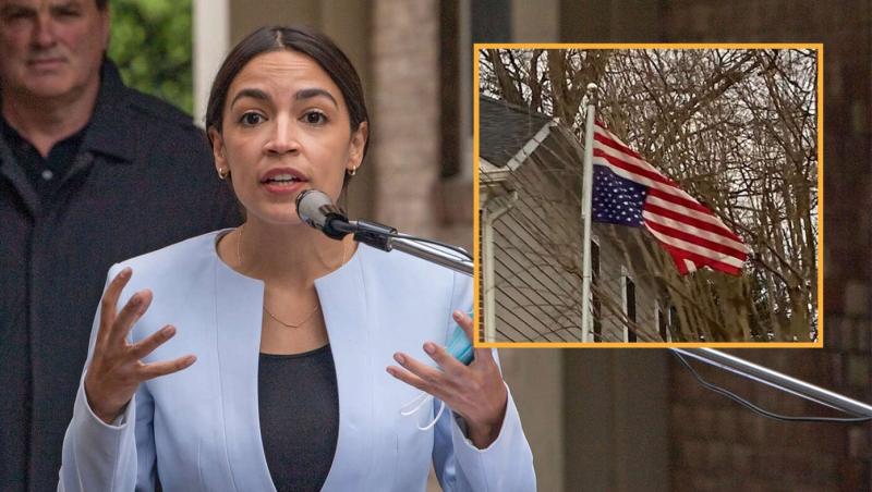 AOC Demands To Know Where Alito Bought An Upside-Down U.S. Flag