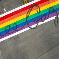 Kids Avoid Felony By Defacing Pride Mural With 'Free Gaza' Skid Marks