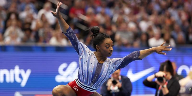 Simone Biles leads Day 1 of the U.S. Olympic gymnastics trials as injuries rock Team USA