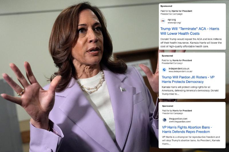 Harris campaign editing news headlines in her favor — without outlets' knowledge: report