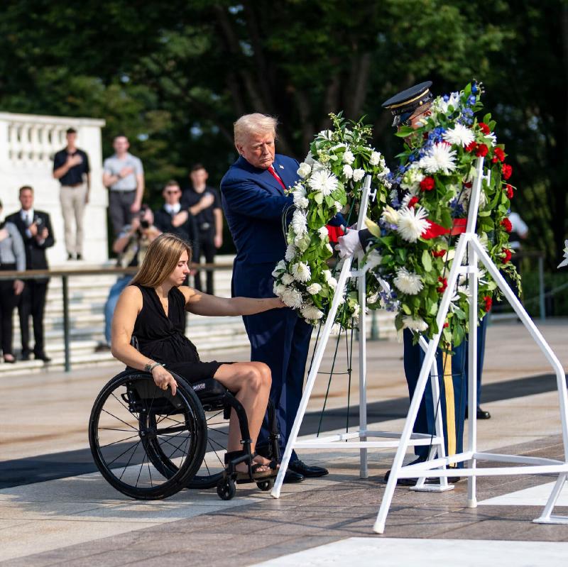 Trump campaign staff had altercation with official at Arlington Cemetery : NPR