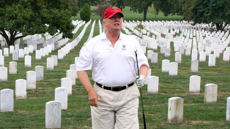 Trump Calls Out Arlington National Cemetery For Hazard-Filled Fairways