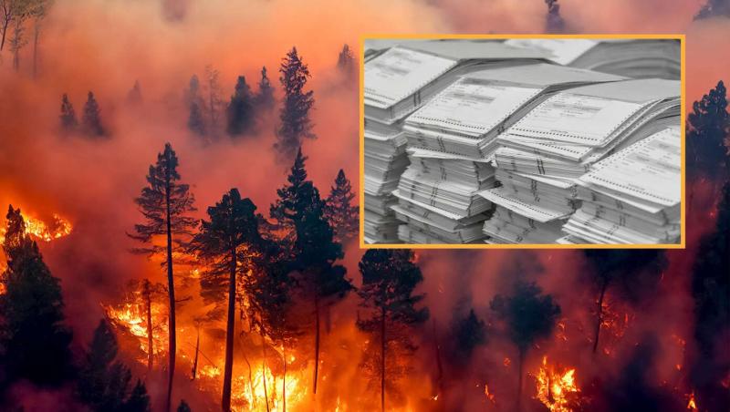 Democrats Concerned California Wildfires May Burn Up Their Stock Of Prefilled Kamala Harris Ballots