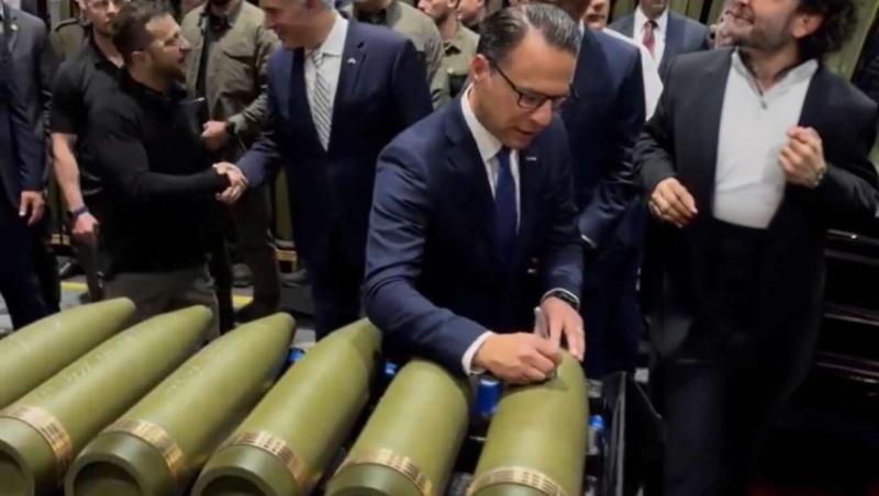 'Trump Will Start World War III,' Says Party Autographing Bombs To Be Launched At Russia