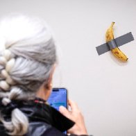 Duct-taped banana sells for more than $6 million at auction