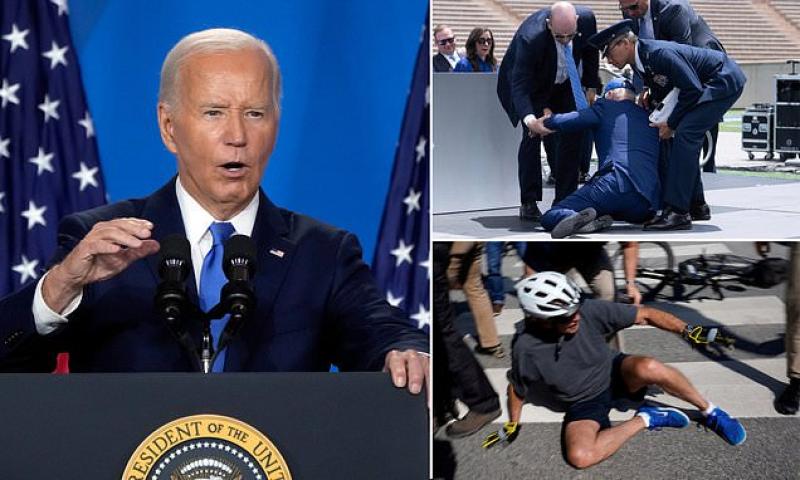 Biden's most embarrassing gaffes: Ten of the president's worst moments as he drops out of 2024 race | Daily Mail Online