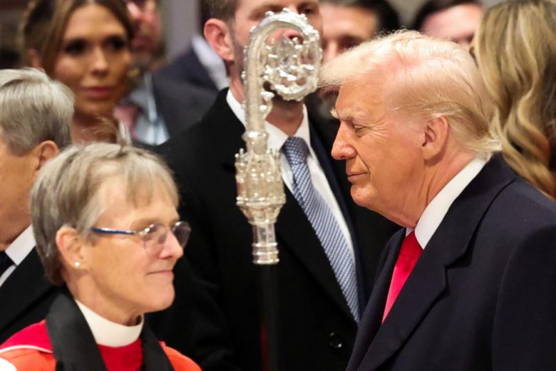 WATCH: 'Have mercy' on LGBTQ+ communities and immigrants, Episcopal bishop asks Trump | PBS News