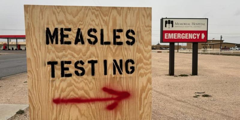 In rural West Texas, a measles outbreak grows with no end in sight