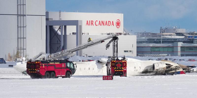 18 people injured after Delta plane landing at Toronto airport overturns