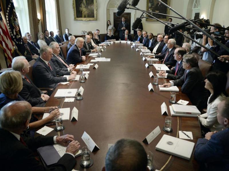 The first magnificent cabinet meeting