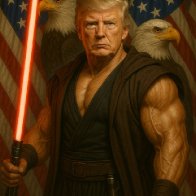 White House Posts Meme ShowingTrump Fighting 'Sith Lords'