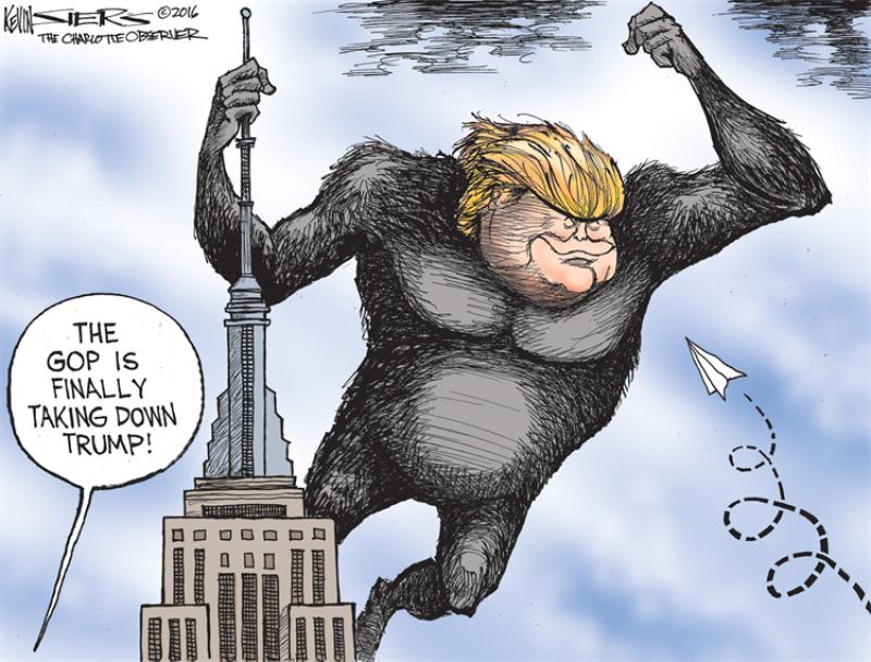 King Kong Trump, Losing His Grip