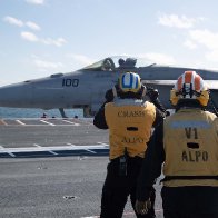 How a pilot who's landed on 6 different classes of aircraft carrier prepared to land on the Navy's newest flattop