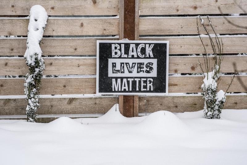 Protesters Use Snow to Block Seattle Police Department Vehicle from Leaving Precinct