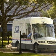 This is the Postal Service's new mail truck