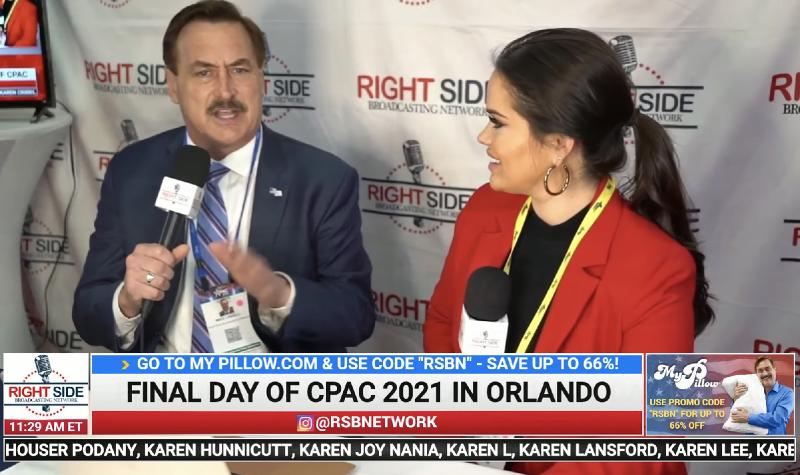 My Pillow CEO Mike Lindell cut off during CPAC interview