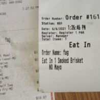 Arby's employee writes homophobic slur on receipt for gay couple -- and quickly finds himself without a job - Raw Story - Celebrating 17 Years of Independent Journalism