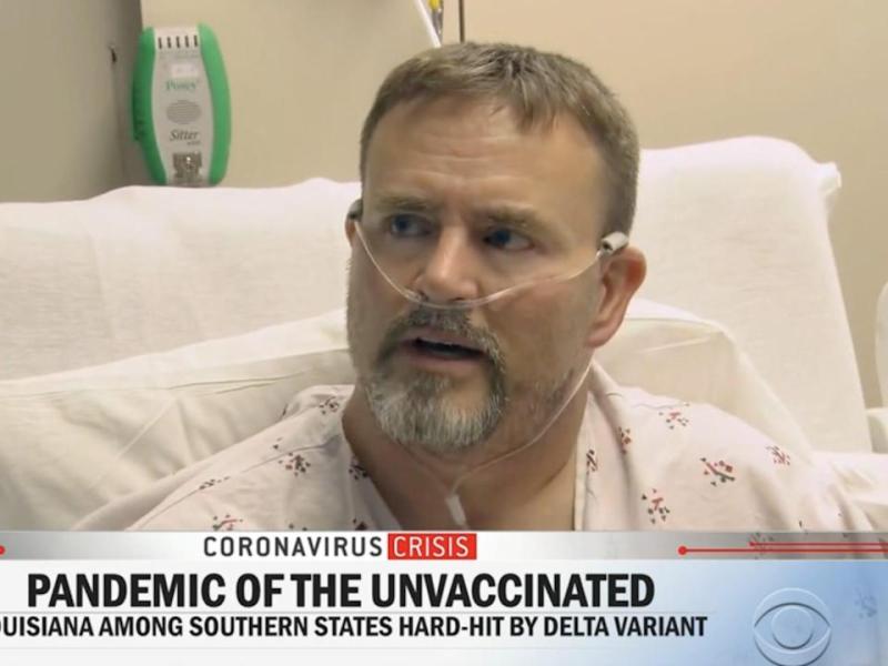 A man hospitalized with COVID-19 told CBS he'd still rather be sick than get a shot - and it shows how hard it'll be to convince everyone to get vaccinated