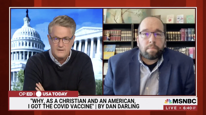 National Religious Broadcasters' Dan Darling Fired After Making Pro-Vaccine Statements on Morning Joe