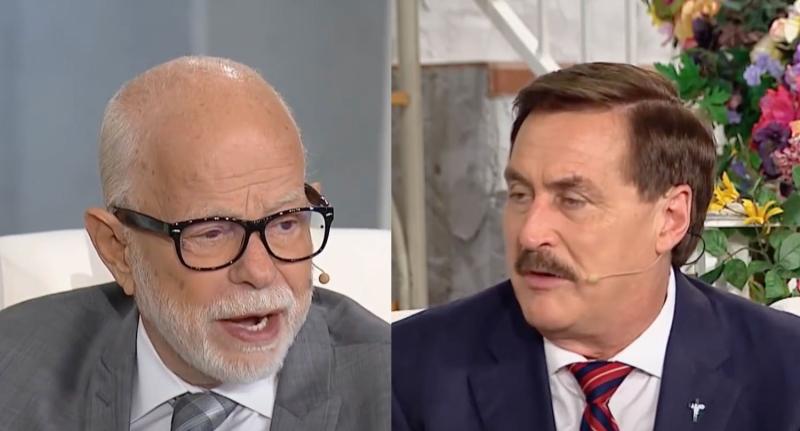 Mike Lindell and Jim Bakker join forces to peddle "Children's Bible Pillows" to help them fight the Devil | Boing Boing