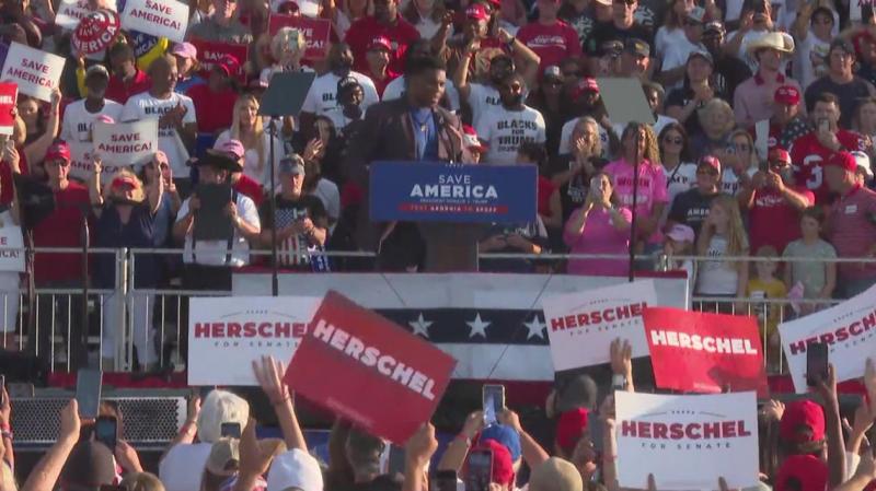 Herschel Walker speaks Donald Trump Save America rally 