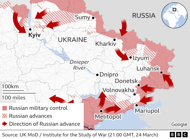 Russia states more limited war goal to 'liberate' Donbass