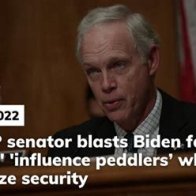 Key GOP senator blasts Biden family as 'grifters,' 'influence peddlers’ who jeopardize security