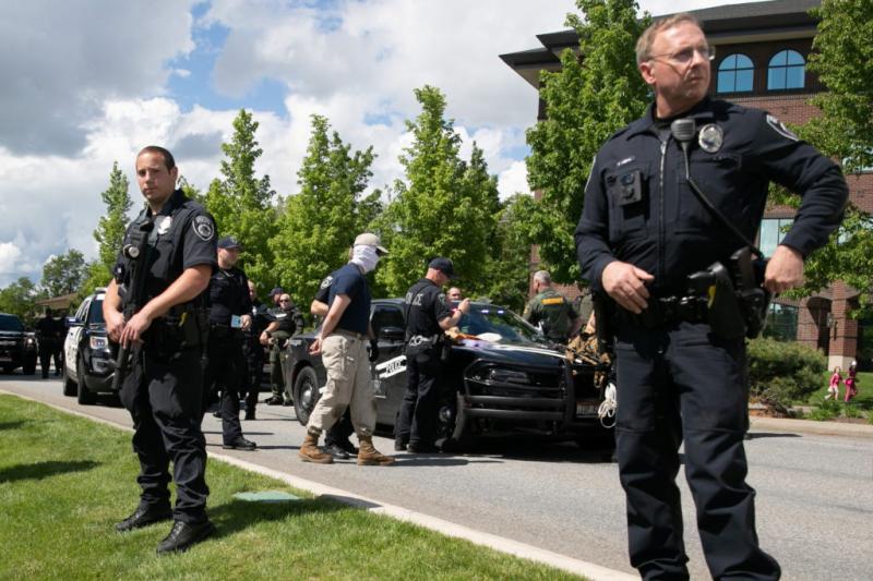 31 Patriot Front members arrested near Idaho pride event | PBS NewsHour