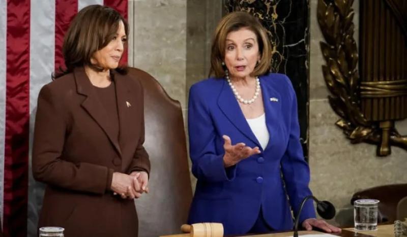 Nancy Pelosi Calls to Eliminate Filibuster to Codify Roe , Kamala Harris Disagrees