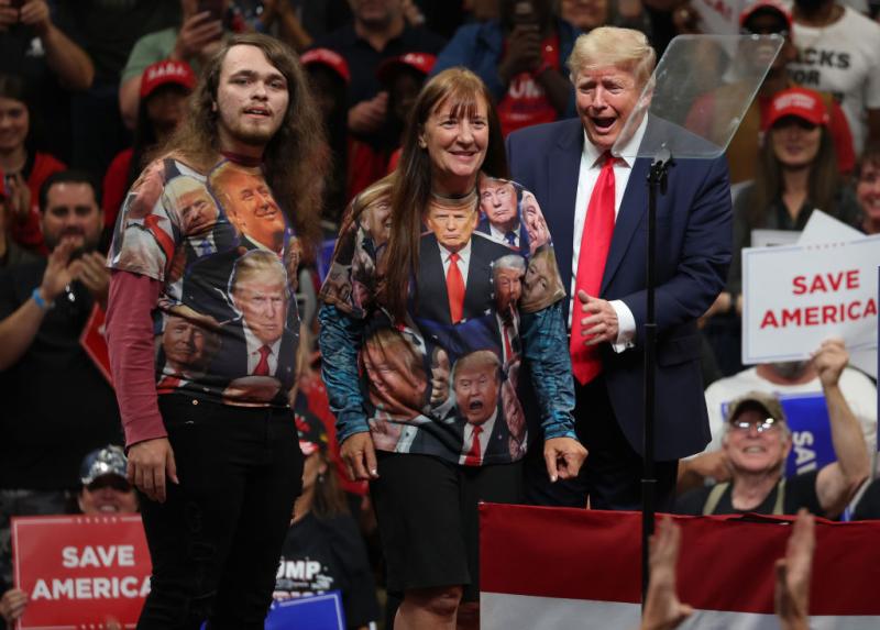 Trump Demands T-Shirts from MAGA Fans at Alaska Rally