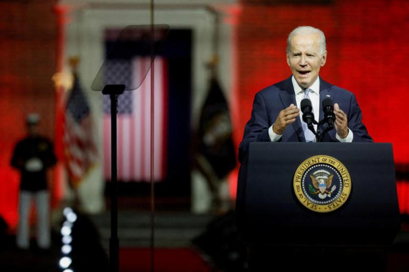 As Biden warned about democracy’s collapse, TV networks aired reruns