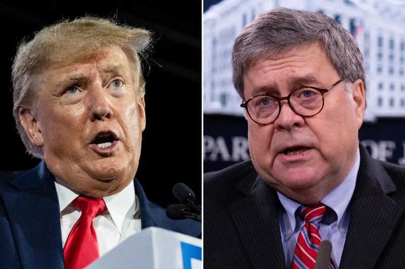 Donald Trump Slams 'Weak and Pathetic' Bill Barr as Dispute Ramps Up