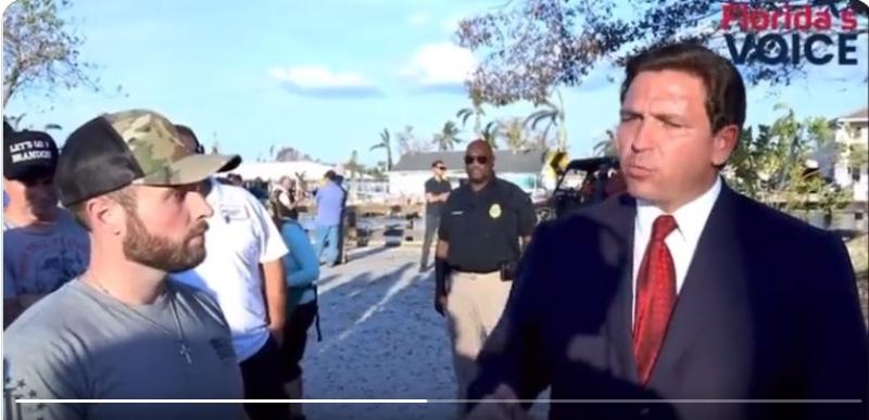 Desantis says the “national regime media” was rooting for the hurricane to hit the Tampa area