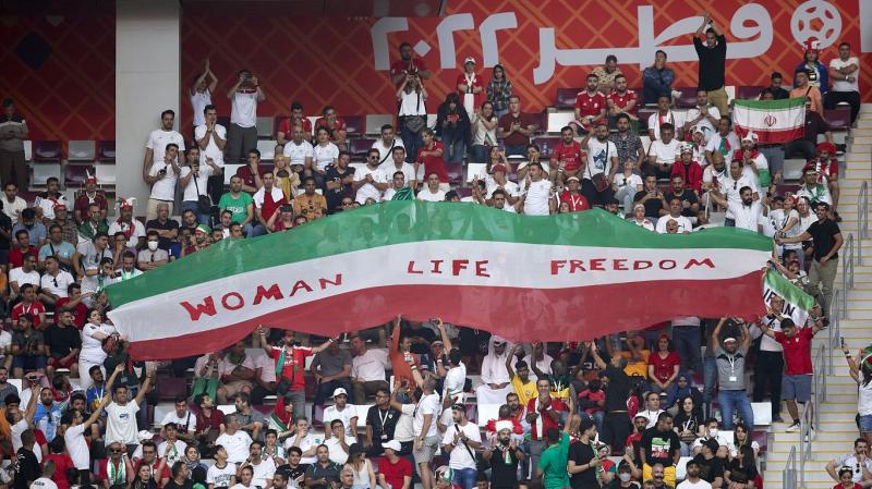 Iran players remain silent during national anthem at World Cup