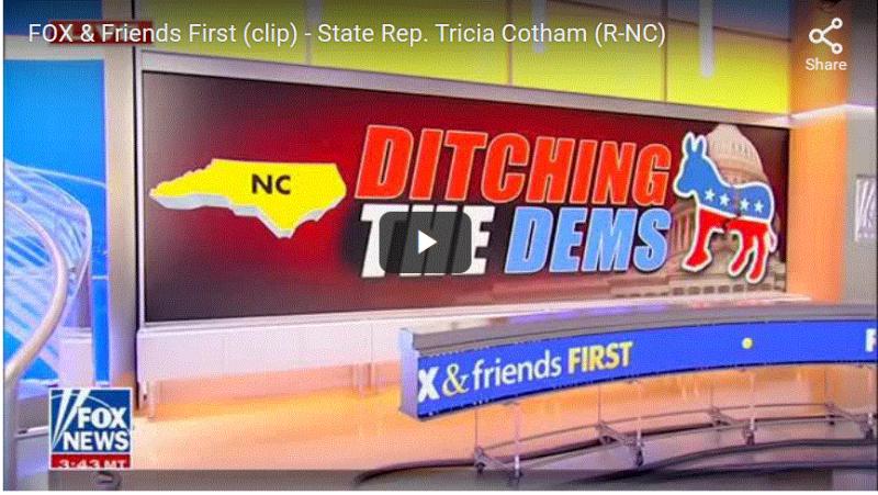 North Carolina state Rep. Tricia Cotham ditches Democratic Party for GOP: 'I will not be bullied' | Washington Examiner
