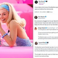 Elon Musk joins backlash against Barbie film's portrayal of anti-man feminism 