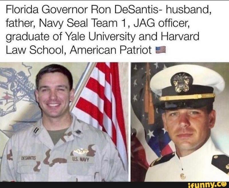 Ron DeSantis was NOT a Navy Seal