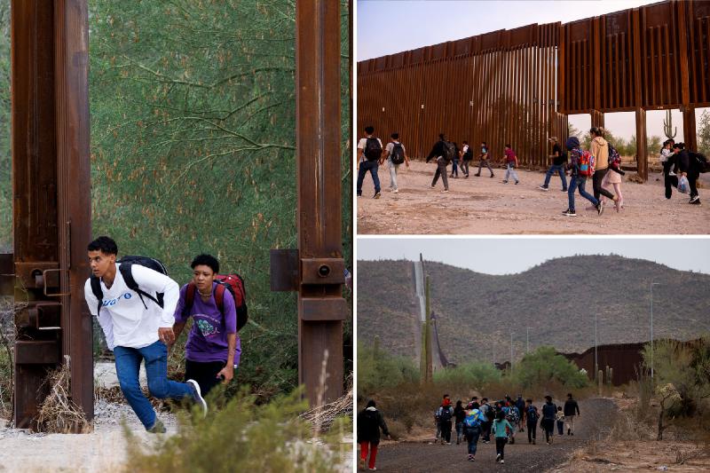 Arizona border's open floodgates  allow thousands into US