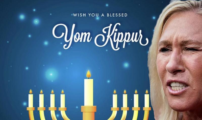 Marjorie Taylor Greene Puts Out A Menorah On Yom Kippur