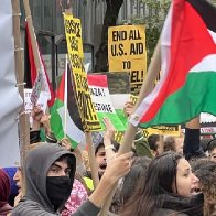 Pro-Palestinian protesters blame Israel for Hamas terror attack in 'repugnant' demonstrations