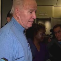 Terrified Administration Officials Try to Pull Biden Away as He Speaks to Media on Air Force One