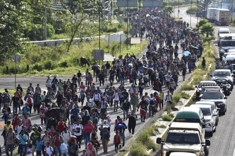 Some 5,000 migrants set out on foot from Mexico's southern border, tired of long waits for visas | AP News