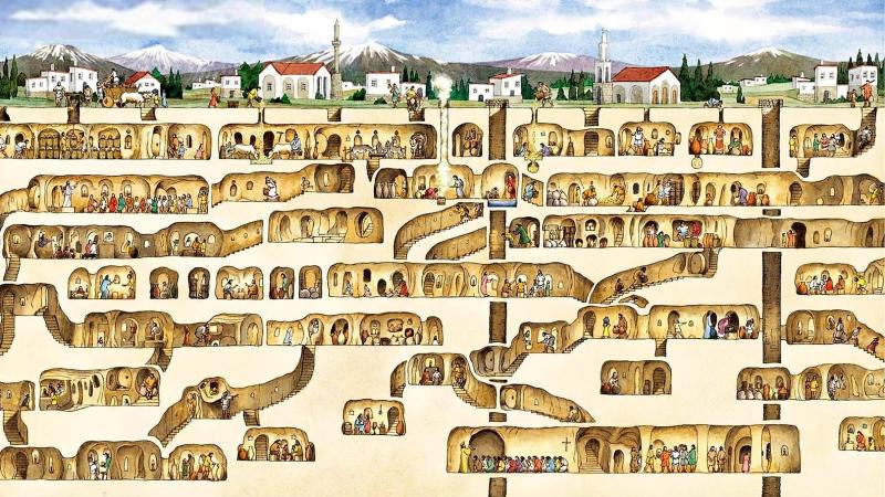 Derinkuyu: Strange underground city found in man's basement