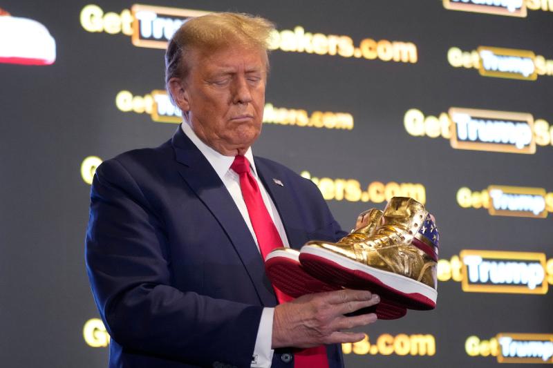 Trump launches $399 sneakers days after being ordered to pay $350m in fraud trial