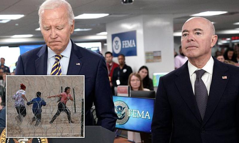 White House tried to stop Alejandro Mayorkas calling southern border migration surge a 'crisis' and considered firing the now-impeached DHS secretary, new report reveals | Daily Mail Online