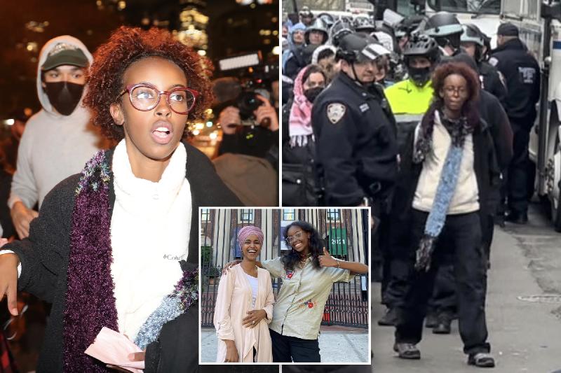 Ilhan Omar's daughter says she's homeless after being suspended from college over anti-Israel protests