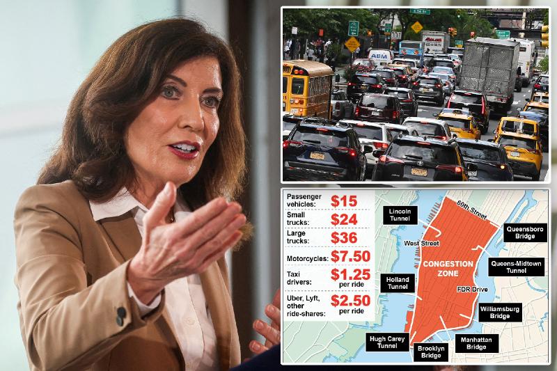 Gov. Hochul ditches hated congestion pricing plan in stunning reversal over economic fears: ‘New Yorkers are struggling’