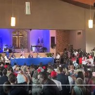 White Crowds Fill the Pews for Trump’s Visit to Black Church