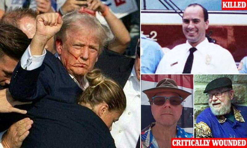 Trump's astonishing act of kindness for families of man killed and two others injured during Pennsylvania assassination attempt | Daily Mail Online