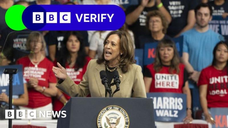 Fact-checking six of Kamala Harris's campaign claims